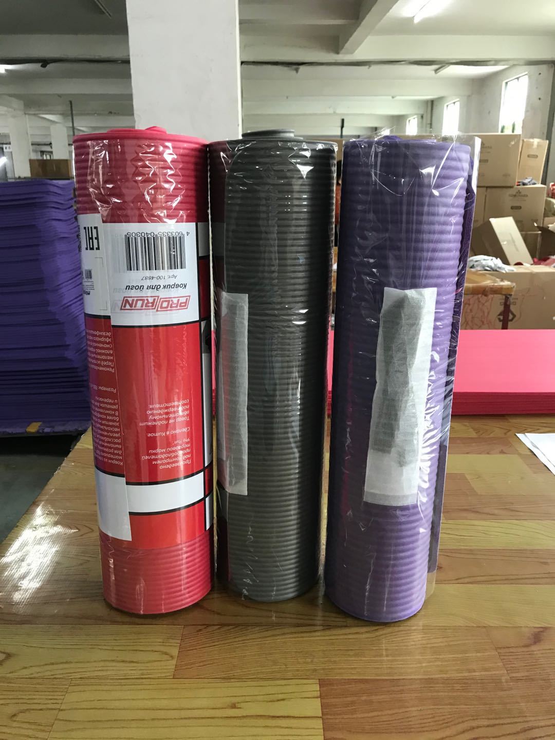 Striped NBR Yoga Mat for Fitness, Yoga & Home Workouts