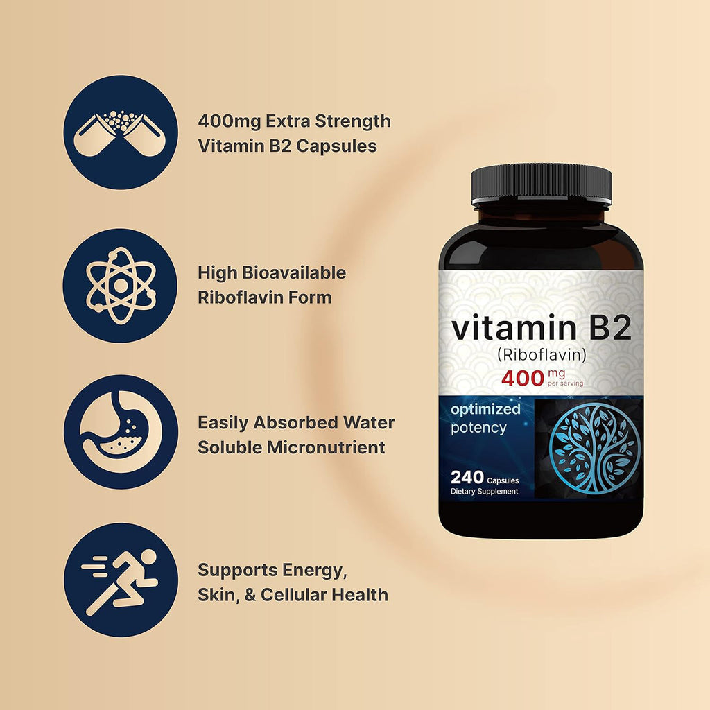 Vitamin B2 60 Capsules